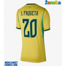 Brazil Lucas Paqueta #20 Domaci Dres za Ženska SP 2026 Kratak Rukav